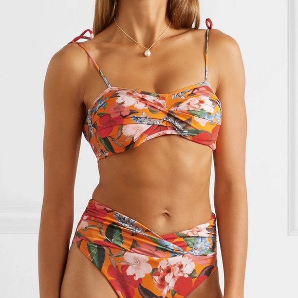 NICHOLAS Other - Nicholas Twist Bikini Top - TANGERINE MULTI